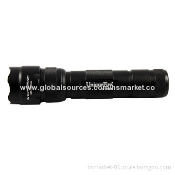 UV Light Flashlight for Industrial Use, 395-400nm, 1 x 18650, 5 Hours, Aluminum Body, RechargeableNew